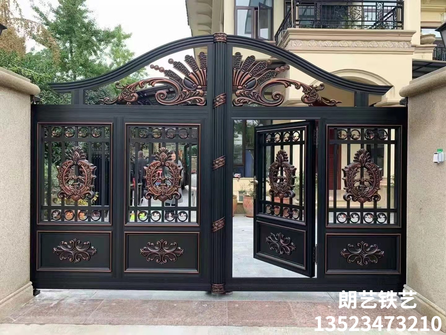 花園鐵藝門圖片/花園鐵藝門樣板圖 (1)