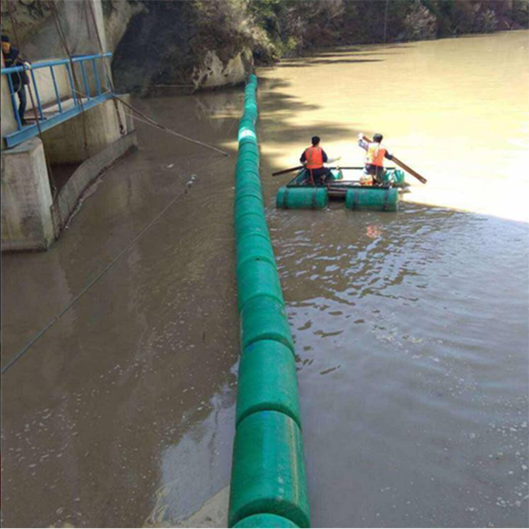 水电厂拦污漂挂网一体式拦截浮体