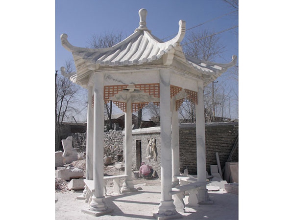 漢白玉單涼亭圖片/漢白玉單涼亭樣板圖 (2)