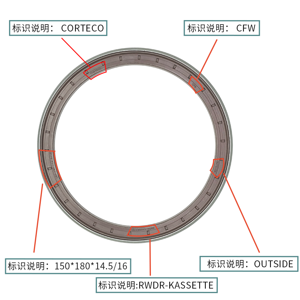 德國CFW150*180*14.5/16 OUTSIDE盒式油封   RWDR-KASSETTE