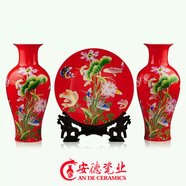 供應(yīng)定做大花瓶?jī)r(jià)格喬遷禮大花瓶