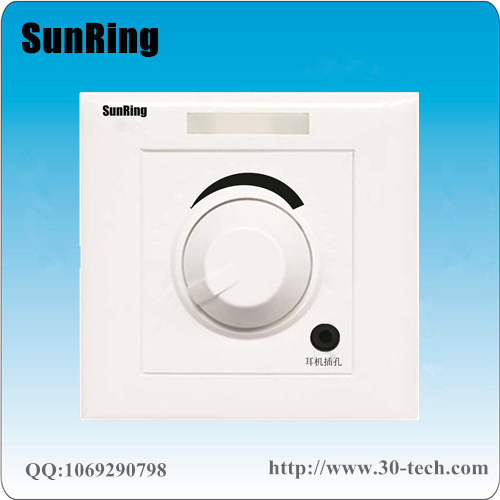深圳對(duì)講廠家供應(yīng)SunRing病房電視伴音系統(tǒng)旋鈕調(diào)音*電視聲音接收器TS-A