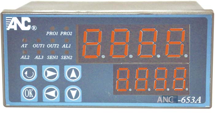 臺灣ANC-453智能控溫器K.J.PT.R.DC/V.DC/A輸入