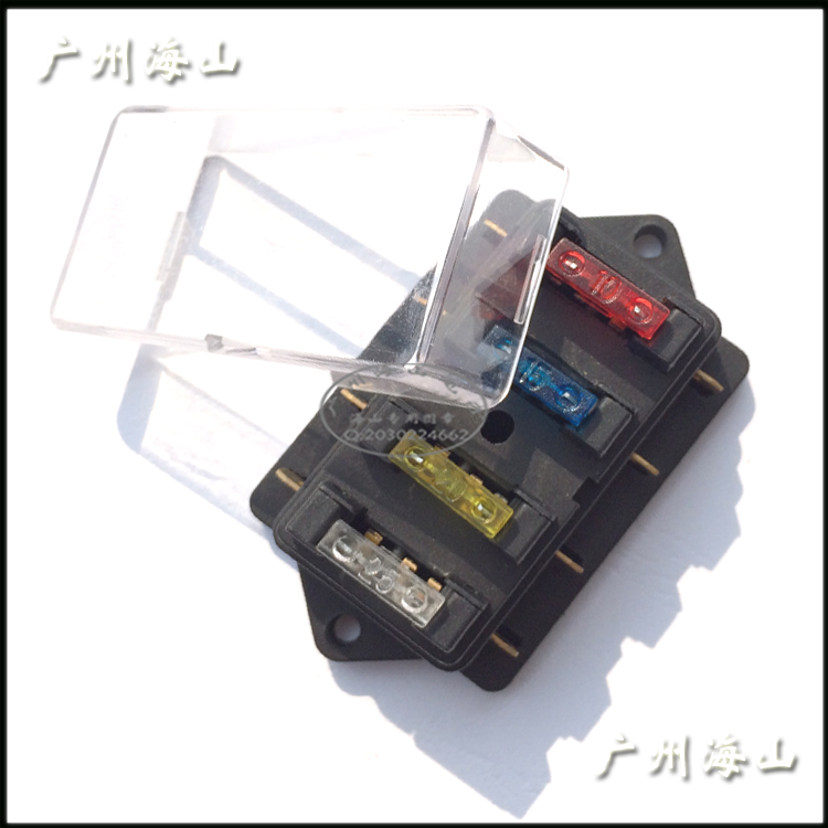 供應(yīng)用于電路保險盒的生產(chǎn)4路保險絲盒 汽車改裝*配件