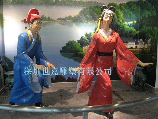城市景觀雕塑熱線  玻璃鋼人物雕塑