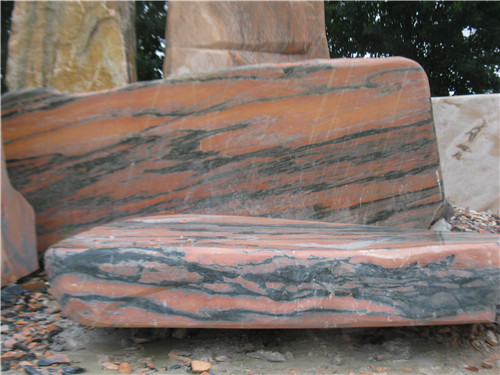 供應(yīng)出售河南晚霞紅風(fēng)景園林石景觀石