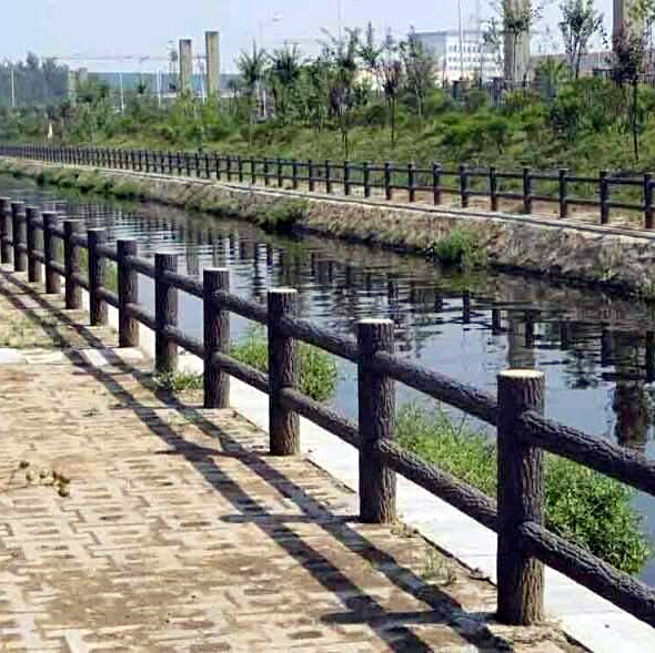 供應(yīng)用于河道護的仿木樁，上海仿木樁定做工程