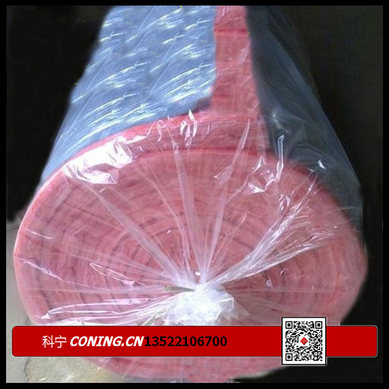 粉紅色超細(xì)玻璃棉卷氈復(fù)合聚丙烯貼面  鋼結(jié)構(gòu)屋面保溫棉 A級(jí)防火棉