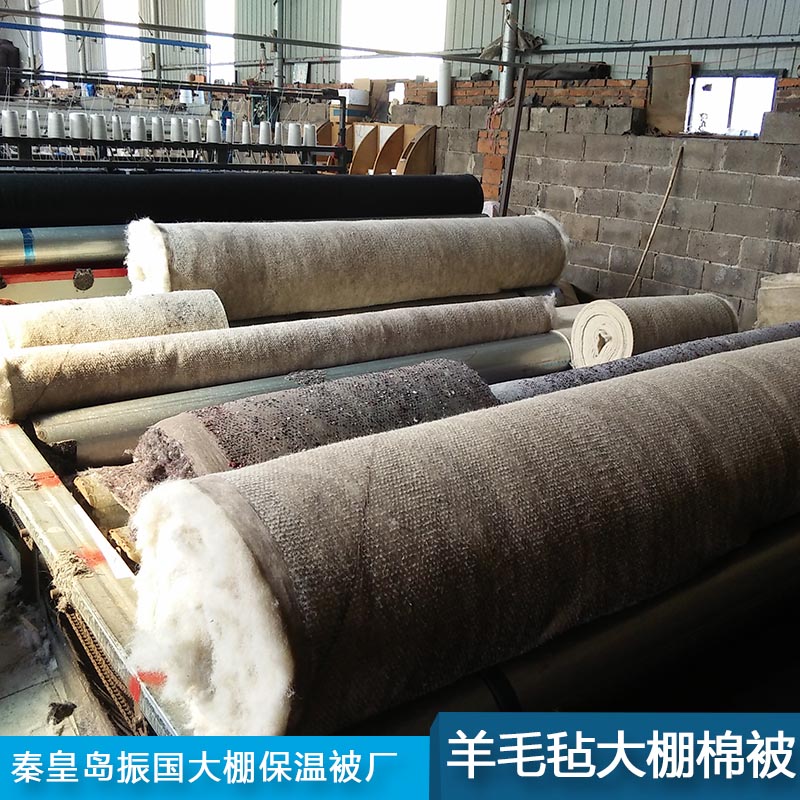 防風(fēng)防水耐老化環(huán)保牛津布的羊毛氈大棚保溫被生產(chǎn)廠家直銷批發(fā)價格