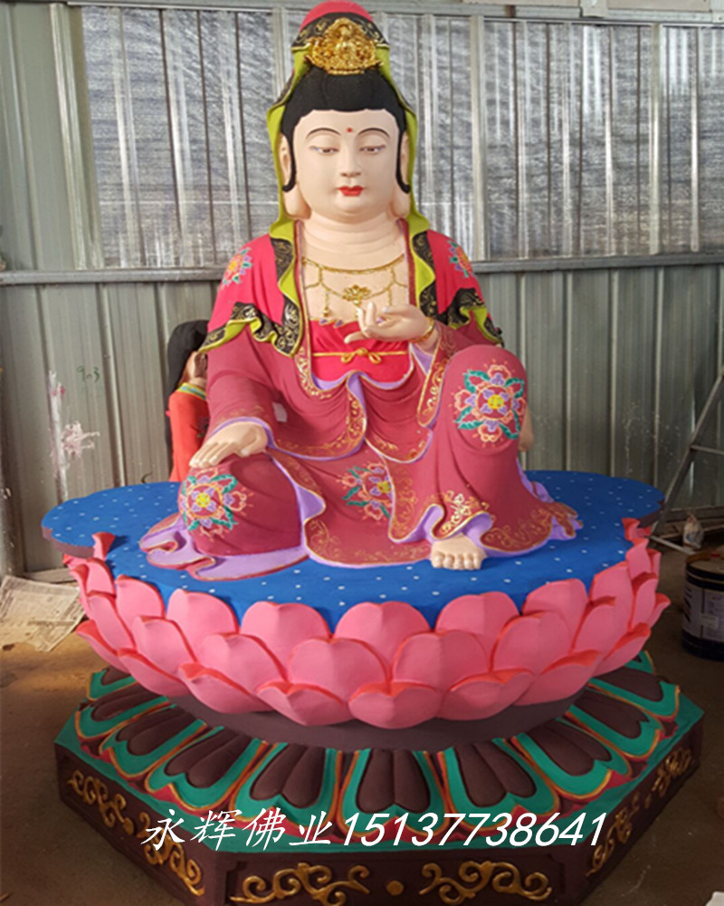 供應(yīng)用于供奉的觀音老母無(wú)極老母皇極老母彩繪神像