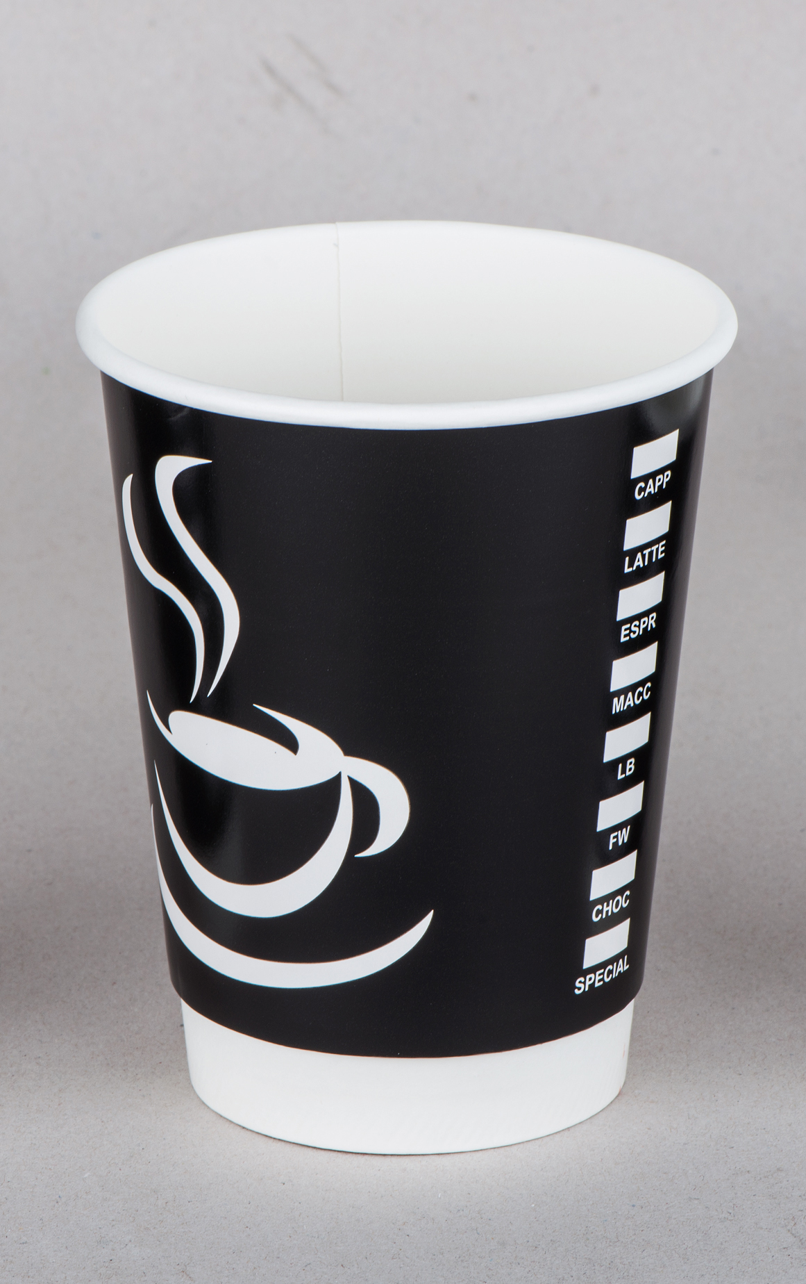 供應(yīng)黑白色中空杯雙層紙杯奶茶咖啡杯