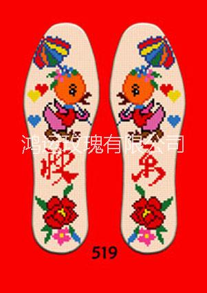 十字繡除臭抑菌鞋墊簡單花樣
