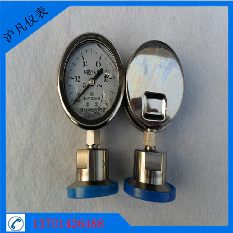 廠家直銷 品質(zhì)保障YN60MF不銹鋼耐震隔膜壓力表