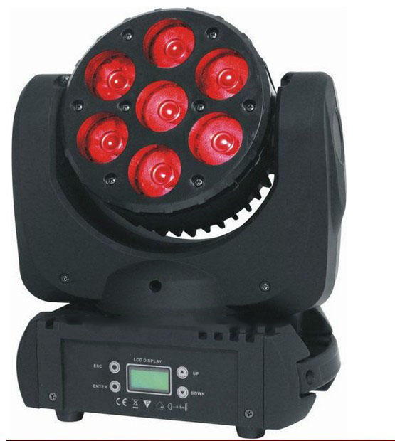 供應(yīng)探月舞臺燈光 7顆10W LED 搖頭光束燈