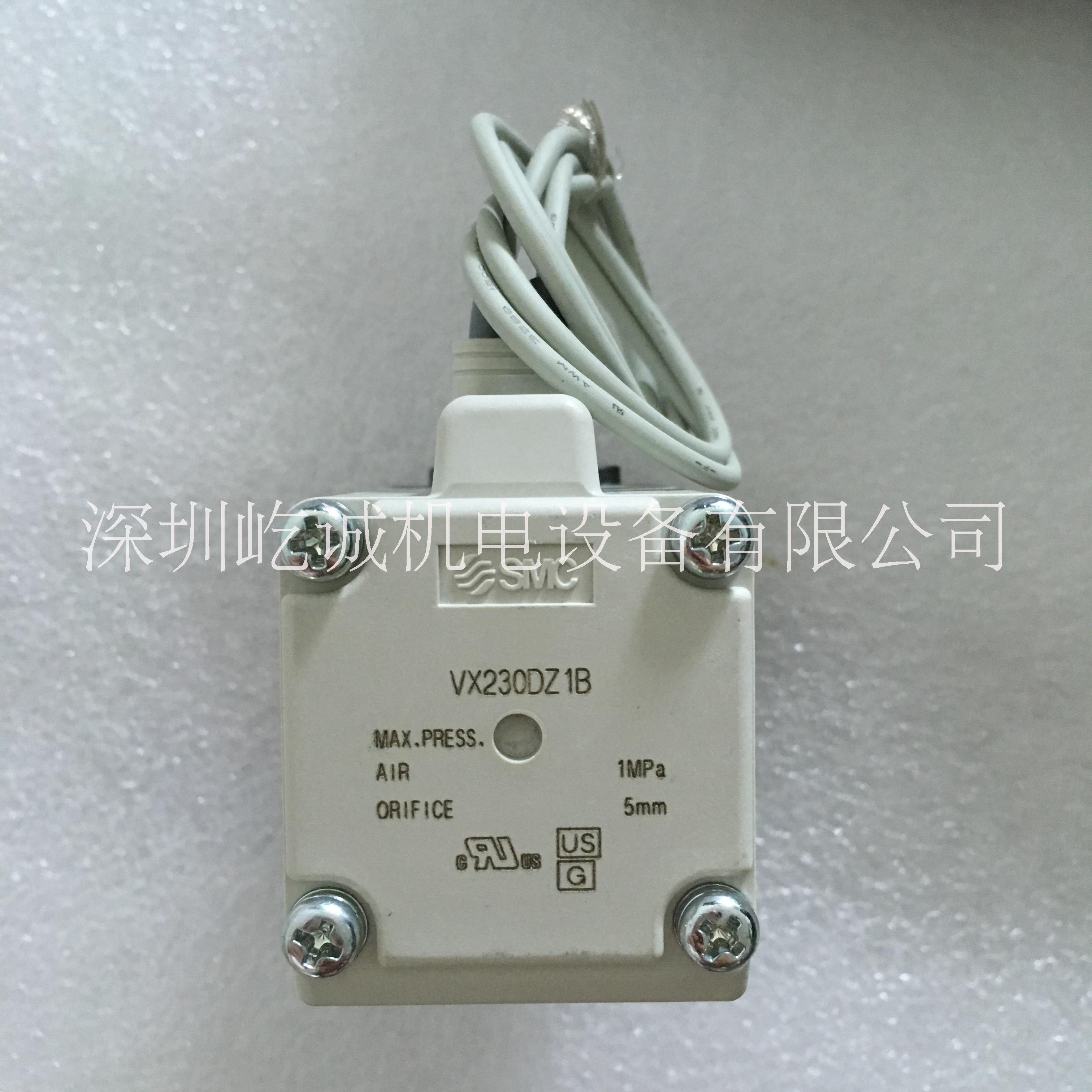 日本SMC電磁閥VX230DZ1B新款2通直動式電磁閥AC220V接口3/8