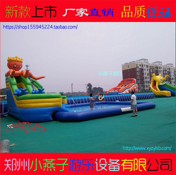 兒童戶外充氣城堡大型淘氣堡樂園卡通游樂充氣蹦床充氣滑梯