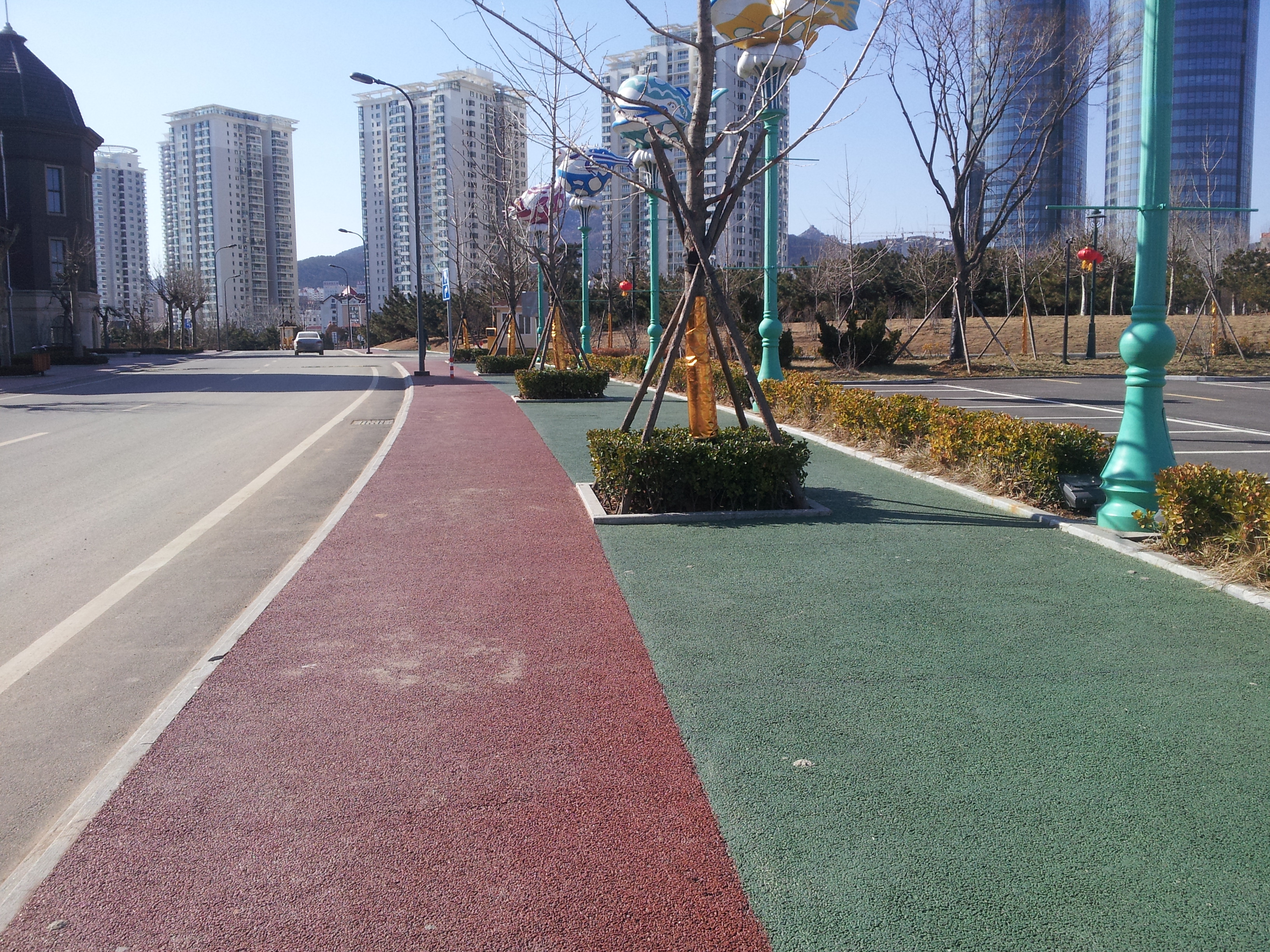 盼石打造江西市政景觀道路江西市政景觀道路裝修藝術(shù)透水混凝土地坪