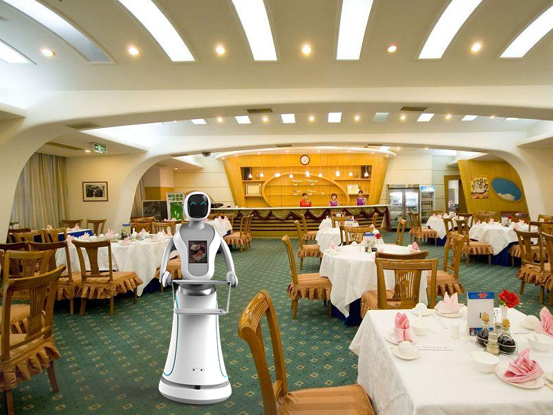 餐飲機器人價格  餐廳人氣爆棚智能送餐機器人 穿山甲機器人