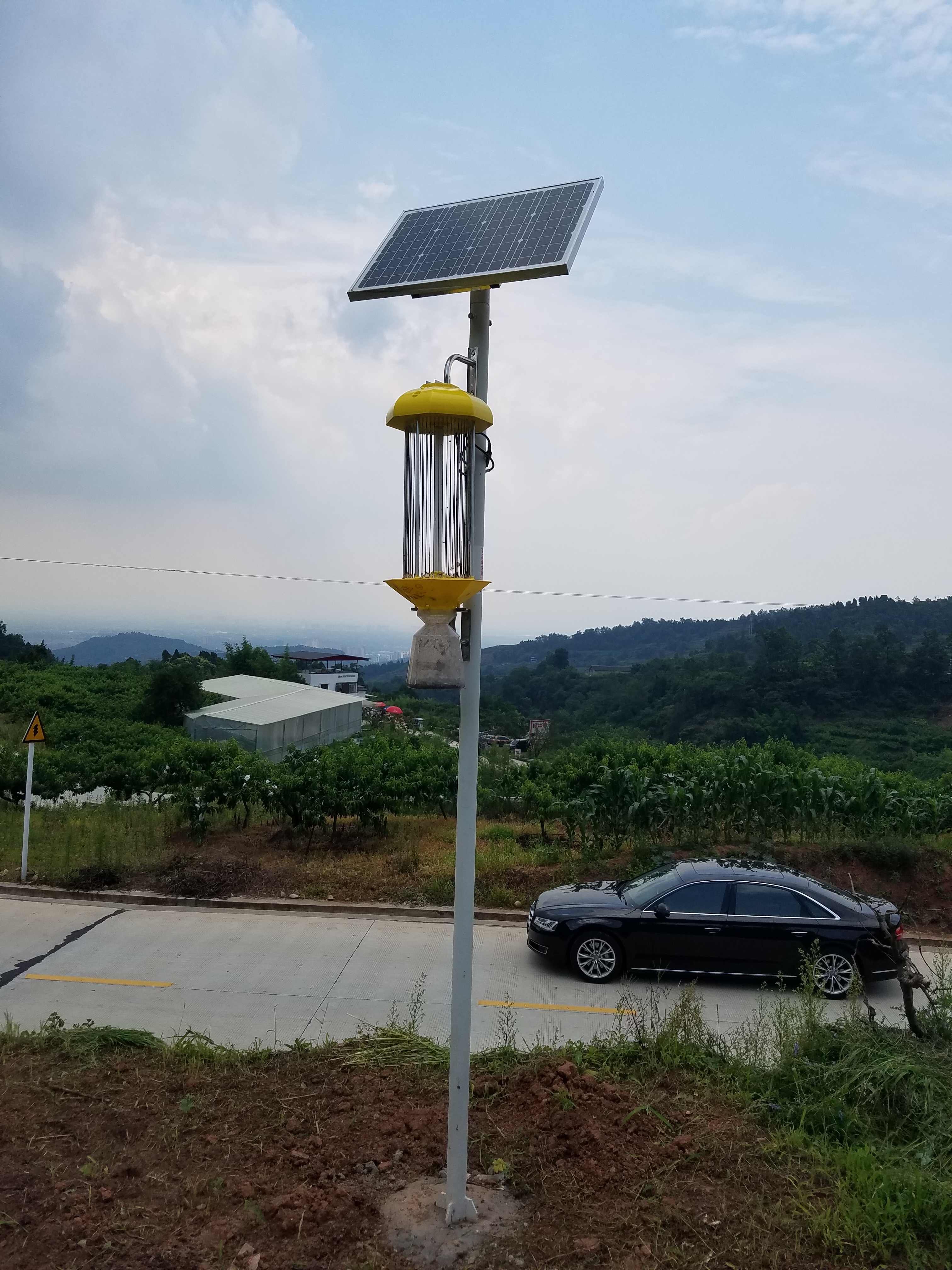 四川廠家直銷頻振式太陽能殺蟲燈果園殺蟲燈 農(nóng)用誘蟲燈 *式滅蟲