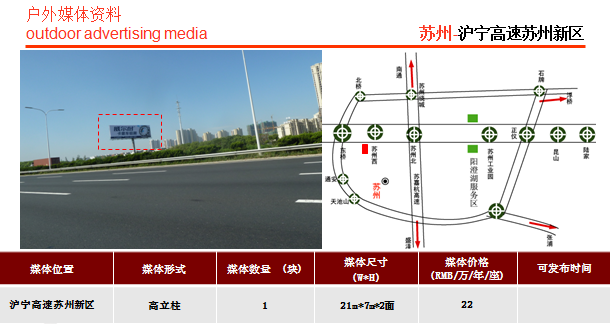 滬寧高速廣告蘇州段廣告位