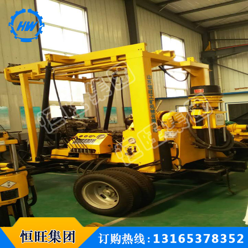 輪式打井機(jī)圖片 水井鉆機(jī)工作視