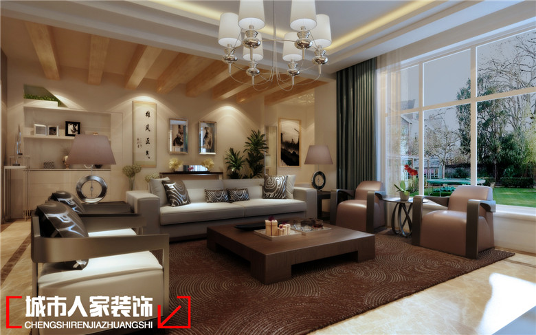 水晶城135平米現(xiàn)代簡約風(fēng)格