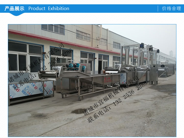 魷魚全自動油炸生產(chǎn)線價格