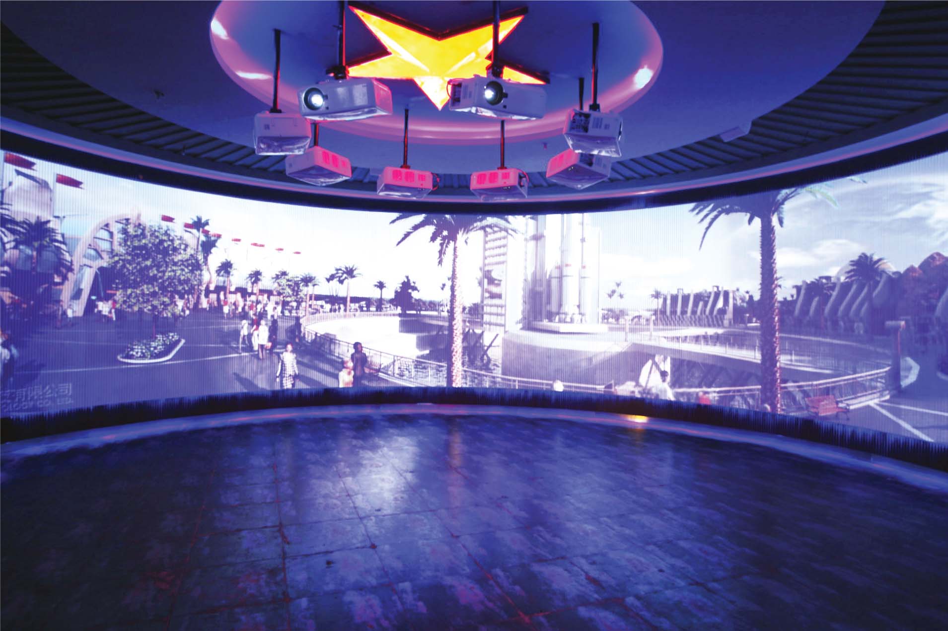 投影機(jī)  無縫投影融合  大屏幕拼接 顯示墻廠家 投影機(jī) 無縫投影融合 大屏幕拼接