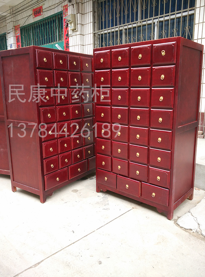 廠家直銷中藥柜原木色中藥斗貨架子松木操作臺(tái)可支持來(lái)圖定做