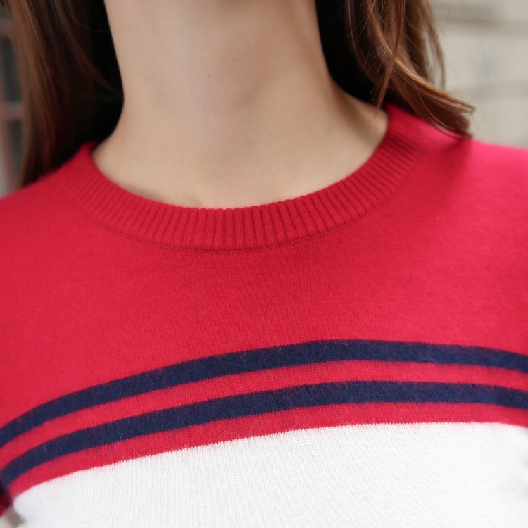 貴群秋季新款女裝修身針織衫套頭毛衣長(zhǎng)袖羊  羊絨衫掉毛厲害怎么辦