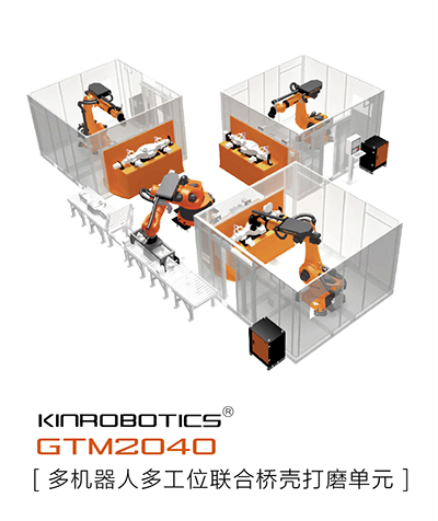 大連譽洋GTM2040橋殼鑄件打磨機器人