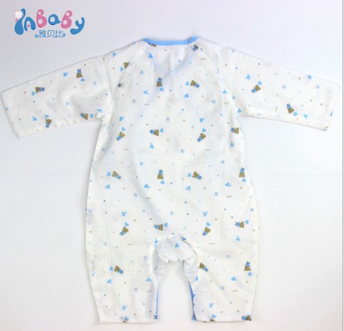 新品全棉紗布寶寶連身衣嬰兒爬行服