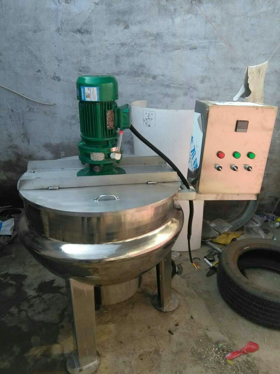 科樂電加熱導(dǎo)熱油蒸煮夾層鍋 可傾式立式攪拌夾層鍋  山西夾層鍋
