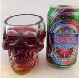 骷髏頭骨酒杯   水晶骷髏頭酒杯批發(fā) 骷髏頭骨酒杯