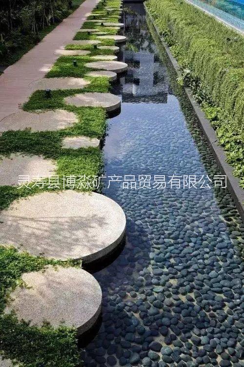 河北博淼批發(fā)綠色水磨石石子 丹東綠水磨石石子 綠色洗米石