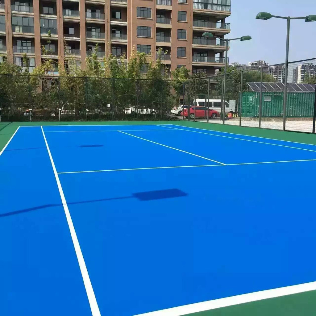 硅PU球場材料 4mm硅PU球場材料室外運動場地涂料五年質(zhì)保生產(chǎn)廠家直銷