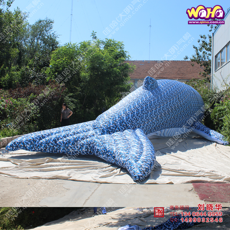 大明氣模 大鯨魚氣模商場道具