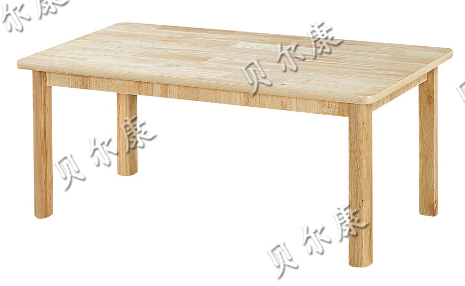 幼兒園課室長桌│幼兒園實(shí)木桌