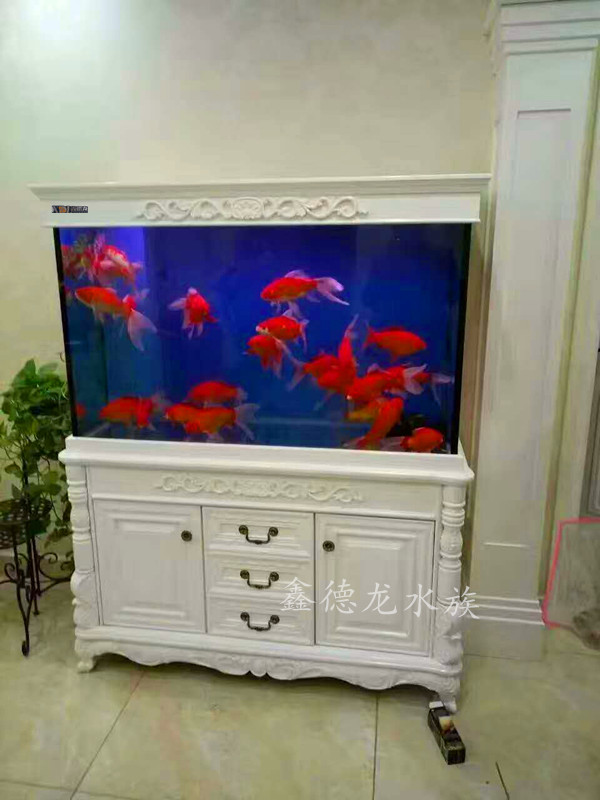 白色歐式魚缸簡歐魚缸 水族箱 保定水族箱廠家 白色歐式魚缸簡歐魚缸