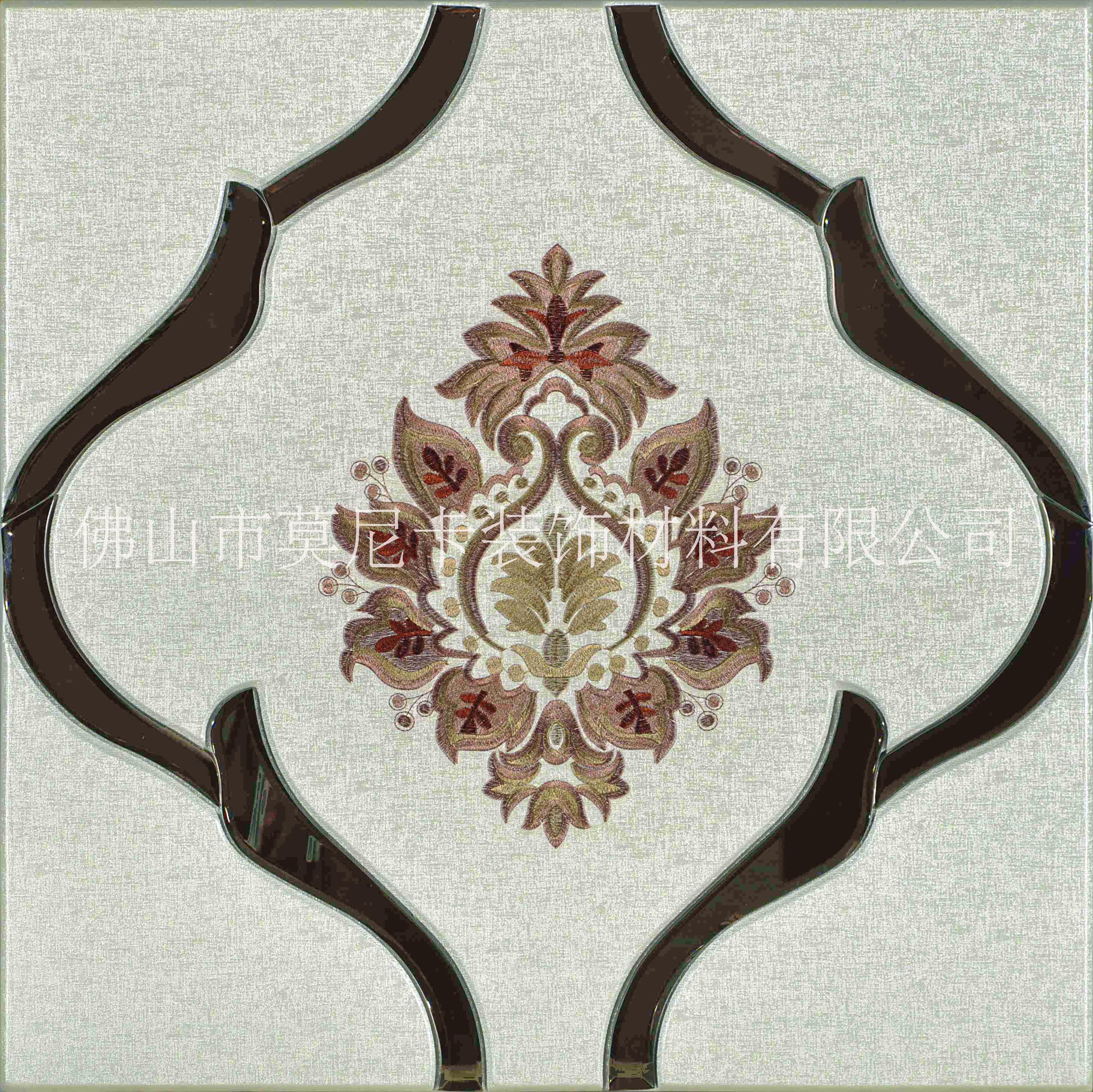 莫尼卡新款刺繡鑲嵌硬包背景墻廠家