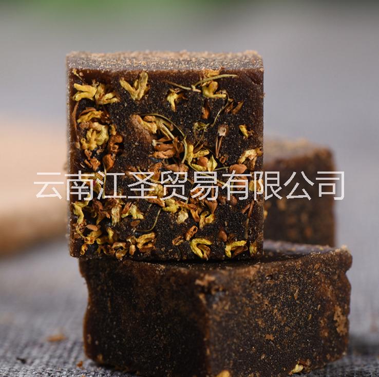云南特產(chǎn)古法黑糖金桂黑糖云南紅糖甘蔗手工熬制方形桂花黑糖塊