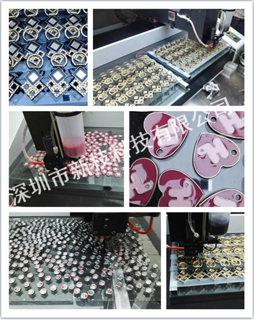 服裝輔料全自動(dòng)視覺點(diǎn)膠機(jī)