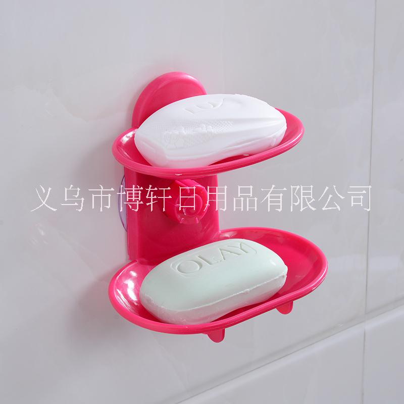 浙江吸盤雙層肥皂盒廠家直銷*浙江吸盤雙層瀝水肥皂盒批發(fā)