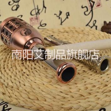 南陽艾條艾柱艾絨廠家批發(fā)大號艾灸棒 純銅溫灸棒美容灸艾灸條