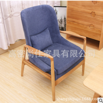韓式沙發(fā)實木沙發(fā)小戶型北歐簡約白橡木沙發(fā)椅組合休閑椅子批發(fā)