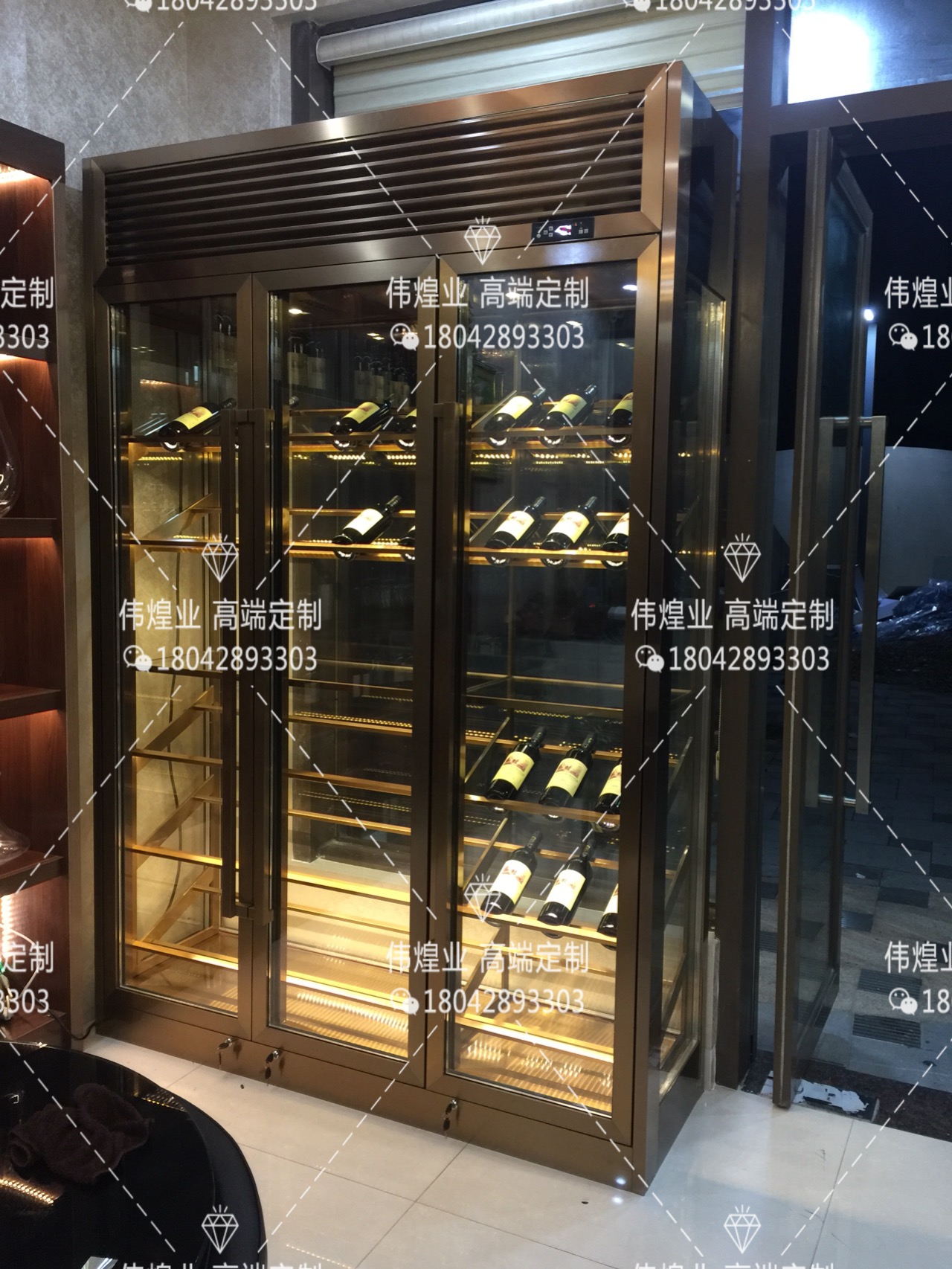 佛山市偉煌業(yè)不銹鋼酒柜定制 酒店酒柜 不銹鋼酒架酒柜 廠家直銷