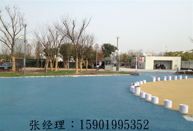 彩色強(qiáng)固透水混凝土！