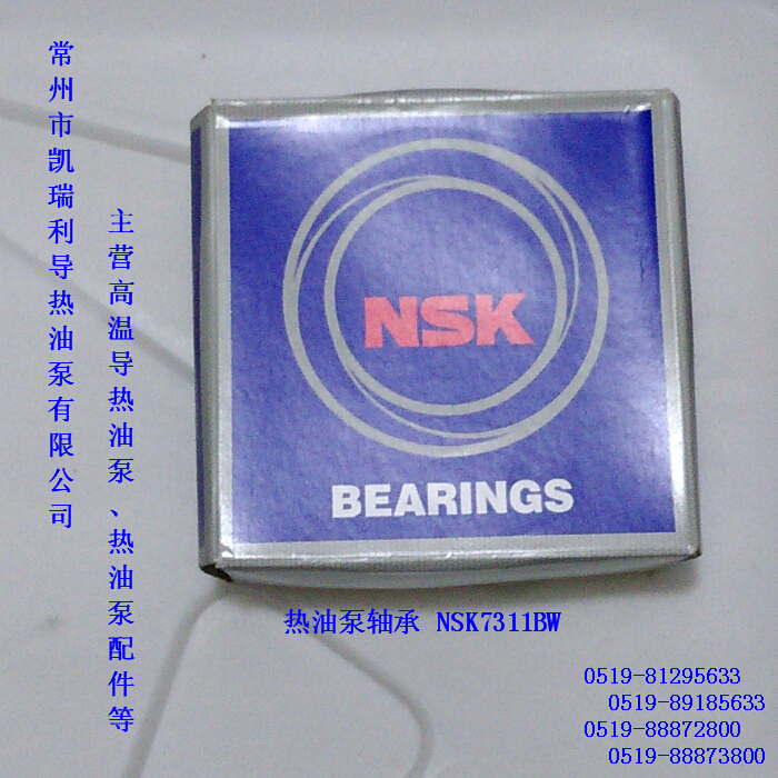 常州高溫導(dǎo)熱油泵配用NSK軸承
