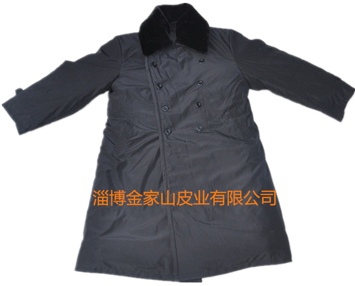 淄博金家山皮業(yè)有限公司 廠家*活里活面羊皮毛一體軍大衣