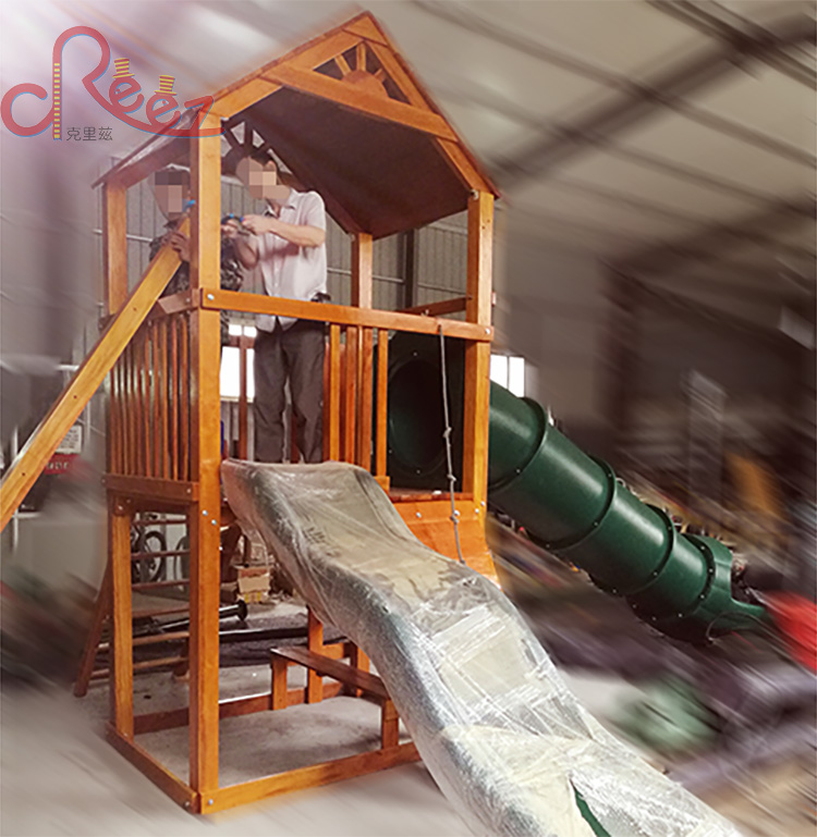 戶外木制滑梯幼兒園原木滑梯組合 大型木質(zhì)玩具 幼兒園原木滑梯組合